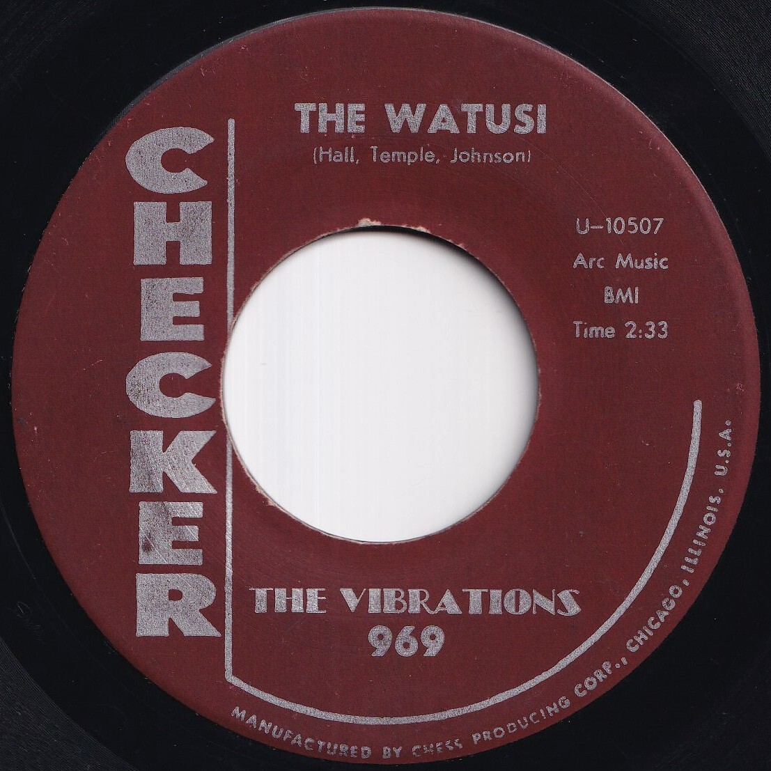 Vibrations The Watusi / Wallflower Checker US 969 212639 R&B R&R レコード 7インチ 45拍卖