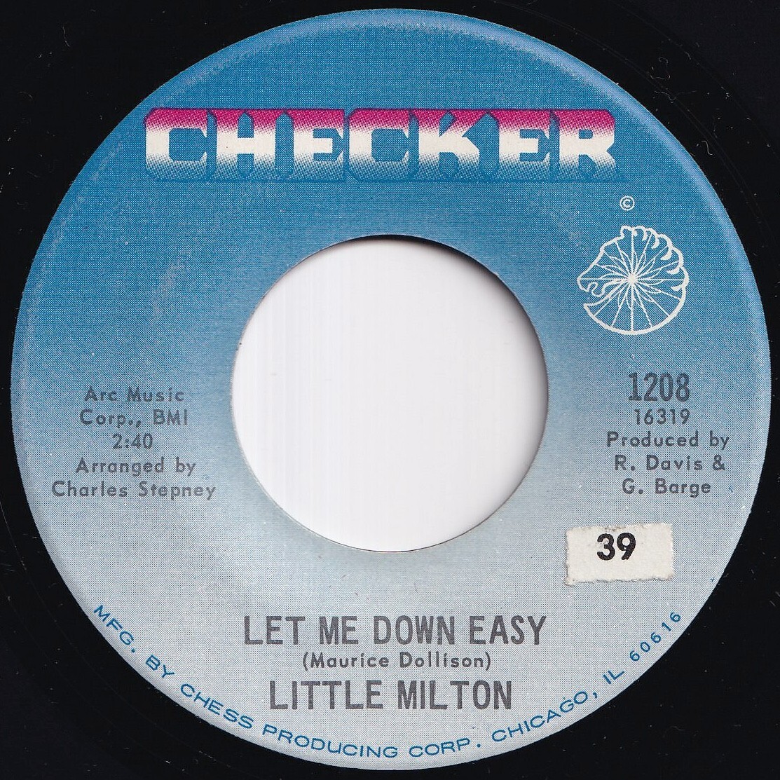 Little Milton Let Me Down Easy / Driftin' Drifter Checker US 1208 212708 R&B R&R レコード 7インチ 45拍卖