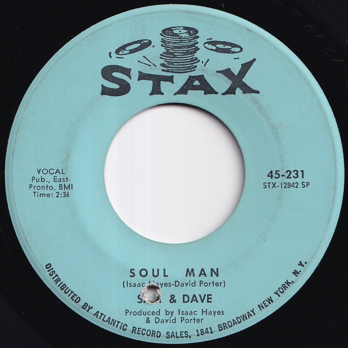 Sam & Dave Soul Man / May I Baby Stax US 45-231 212629 SOUL ソウル レコード 7インチ 45拍卖