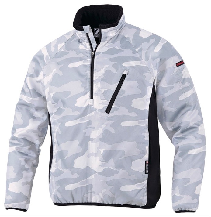 新品即決!Z-DRAGON 裏フリース プルオーバー 78000 シルバーカモフラ ジードラゴン 市原隼人 着 迷彩 JICHODO 自重堂 防寒着 作業服拍卖