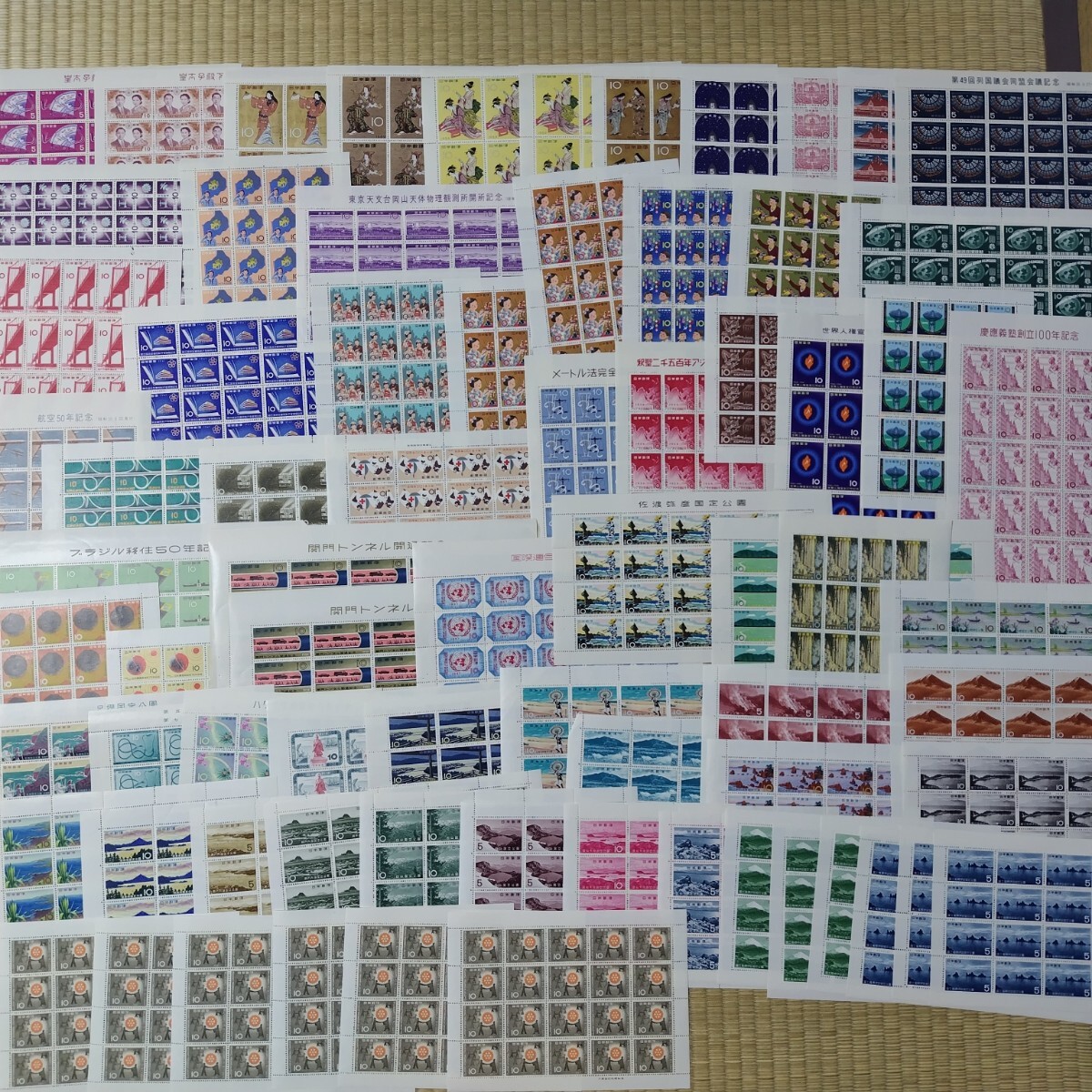 日本切手 記念切手 73シート まとめて 額面12700円 皇太子殿下 御成婚記念/切手趣味週間/国定公園/国立公園/年中行事シリーズ 管理1-KO拍卖