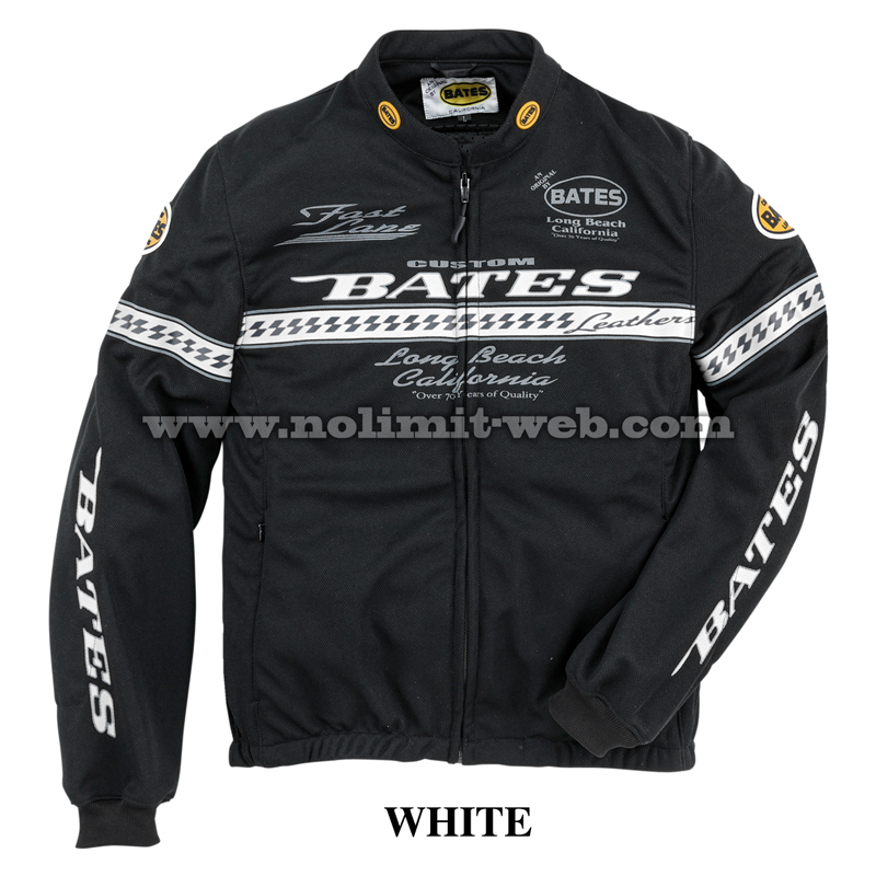 ベイツ BJCT-021 (ホワイト XLサイズ) メンズ ライト メッシュ ジャケット BATES 肩肘胸背中PAD装備 吸湿速乾 Cool-Tex 拍卖