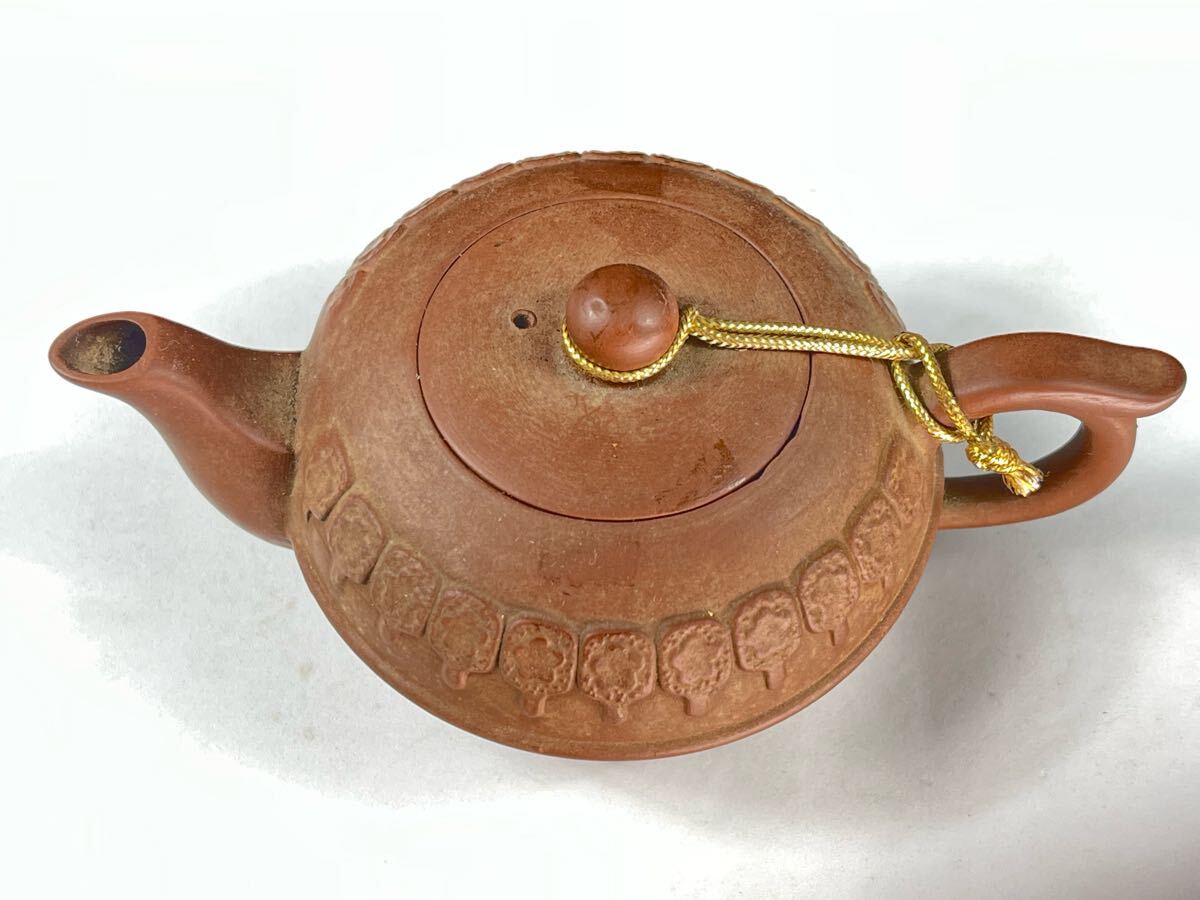 中国宜興 急須 朱泥 紫砂 茶道具 煎茶道具 在銘 茶壷 唐物 茶器 【博圓】高6.3cm拍卖