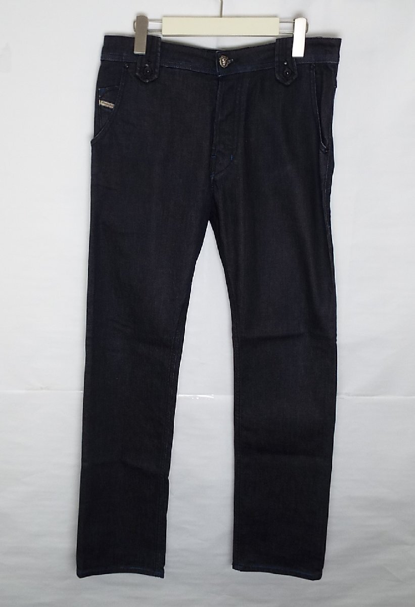 R323〇DIESEL(ディーゼル)SLYLOW ストレッチジーンズ デニムパンツ イタリア製 飾りボタン WASH008AA W30 L32拍卖