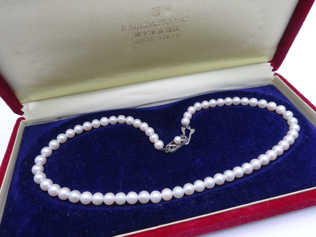 MIKIMOTO 御木本真珠店 ミキモト パール ネックレス アクセサリー 装飾品 ブランド ケース付 1円~ T0332拍卖