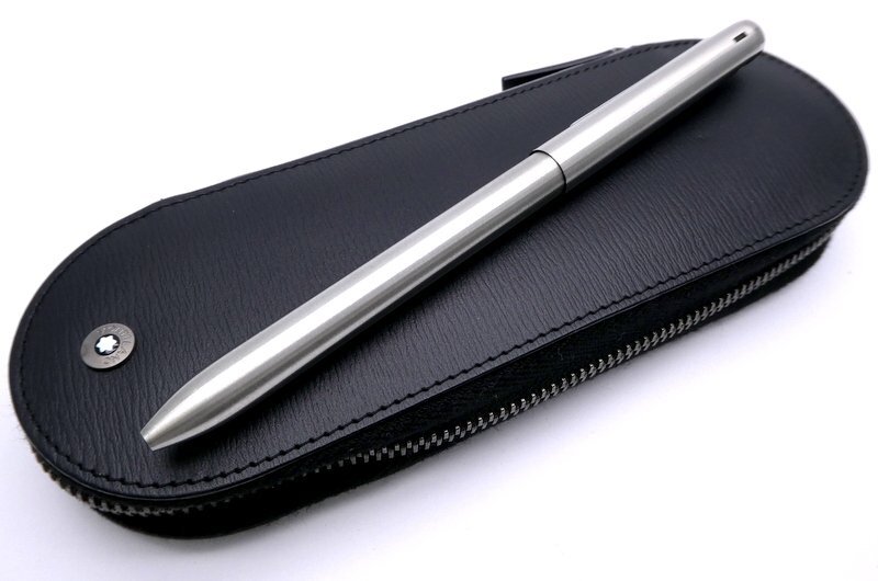 4色ボールペン MONTBLANC モンブラン シルバーカラー ノック式 全長約13.7cm 付属品有 筆記用具 文房具 1円~ K0346拍卖