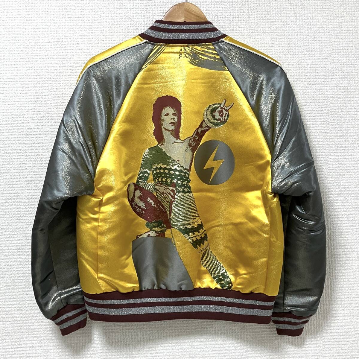 2019SS UNDERCOVER デビットボウイ ジャガード スカジャン ラメ ゴールド 2サイズ アンダーカバー ジャケット ブルゾン archive 4090385拍卖