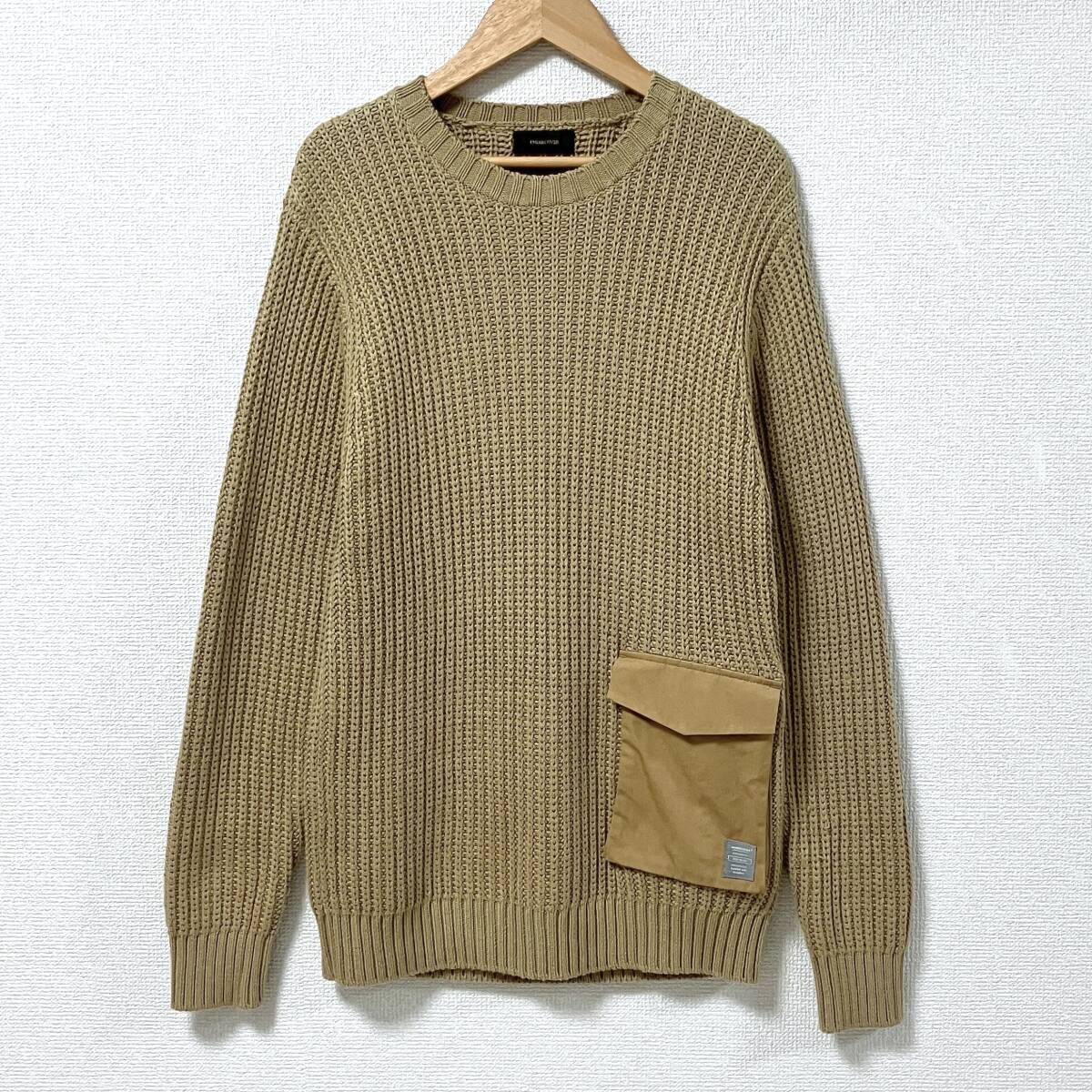 2017SS UNDERCOVER ポケット付き ローゲージ ニット セーター ベージュ 2サイズ アンダーカバー archive 5050504拍卖