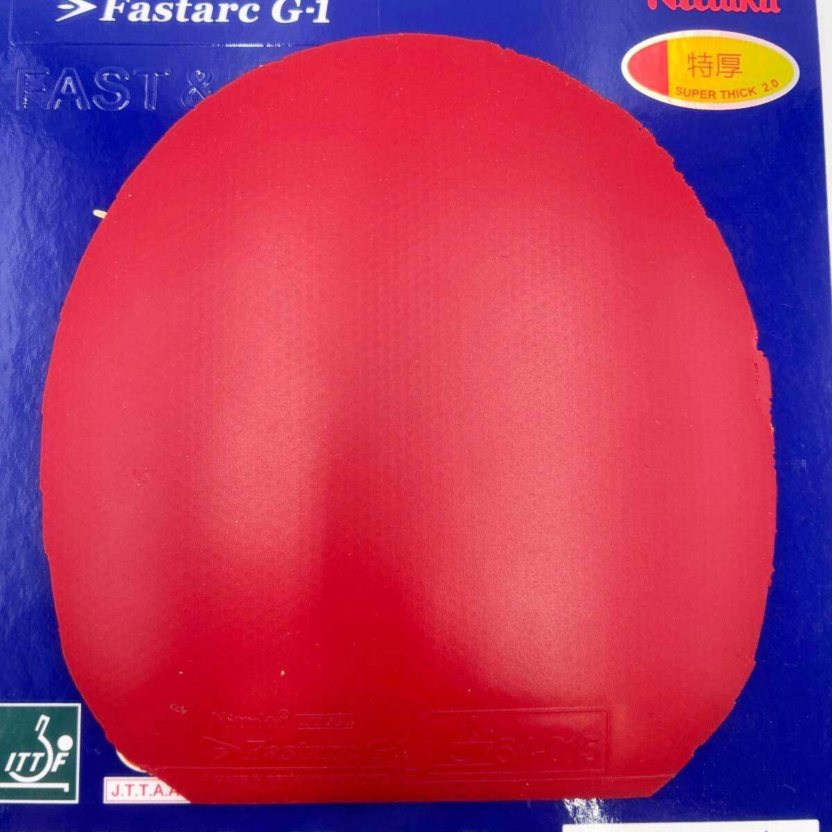 【中古】ニッタク ファスタークG-1 赤 特厚 卓球ラバー Nittaku拍卖