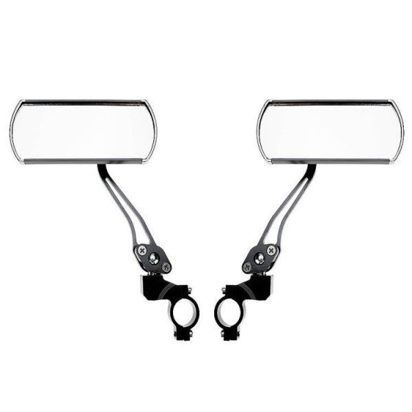 自転車用バックミラー左右セット 走行中の後方確認 ミラー角度調整 回転自在 折畳み可 取付簡単 安全ミラー バーエンドミラー LP-ETABM02S拍卖