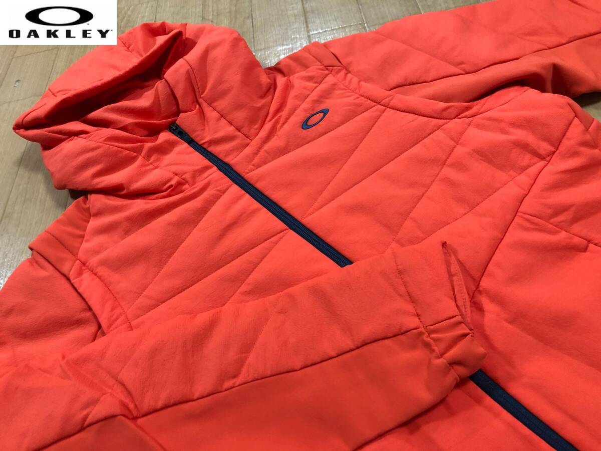 ・スピード発送 新品未使用 OAKLEYGOLF(オークリーゴルフ)秋冬 ストレッチ,保温,防風,部分発熱裏地 2WAY中綿ジャケット FOA405731(7MM)L拍卖