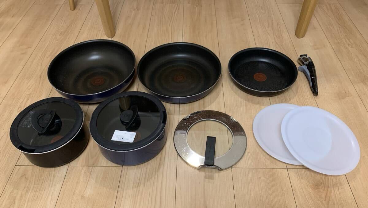 ティファール 鍋・フライパン・蓋 複数枚セット 送料無料 T-fal 拍卖