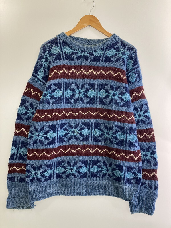 MIN 【中古品】 MALLKU CREATIONS エクアドル製 NORDIC KNIT SWEATER ノルディック ニット セーター〈146-240828-mo-12-MIN〉拍卖