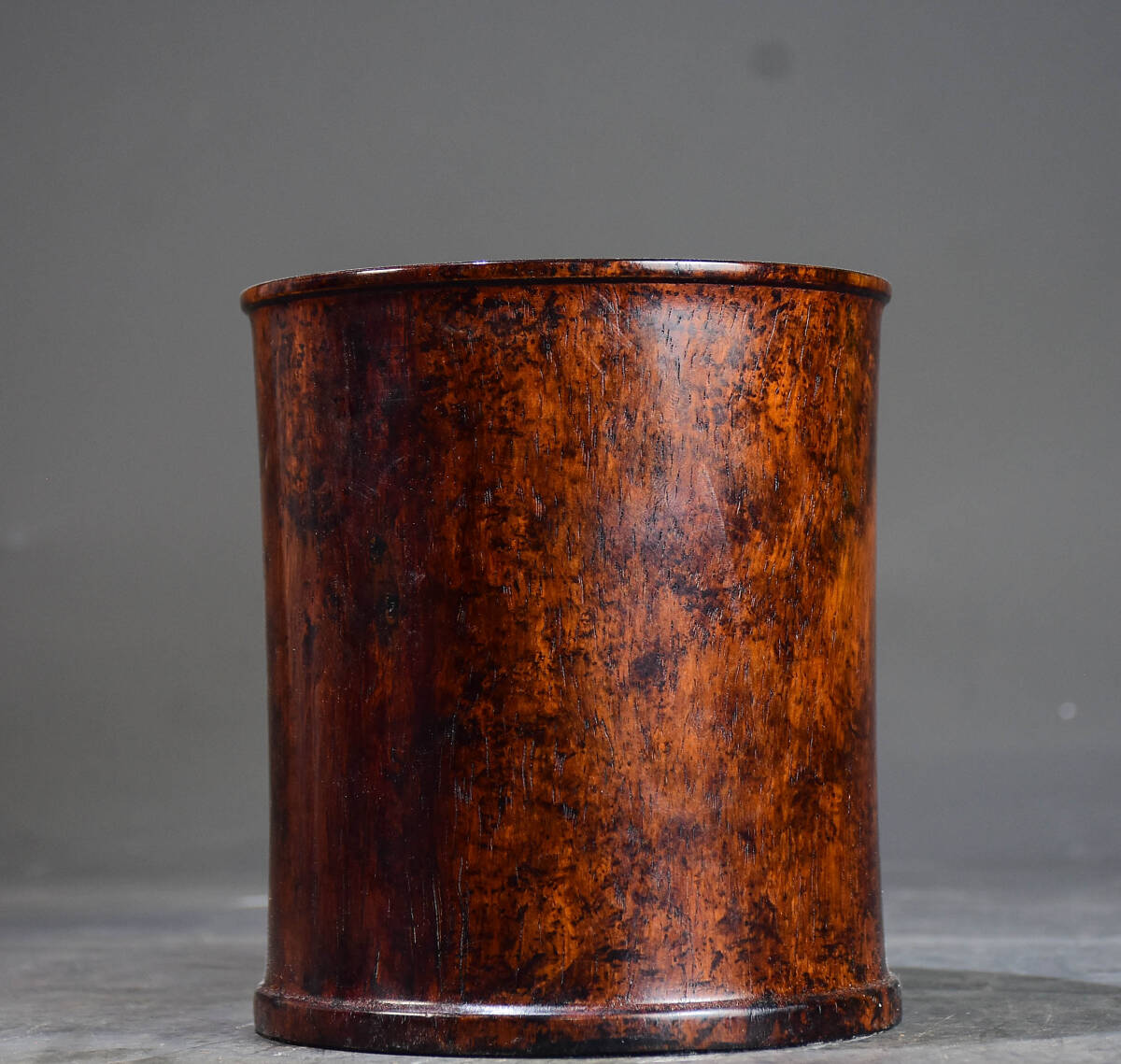 旧 清代 花梨木 筆筒 置物 文房具 古賞物 中国古美術 唐物 K710拍卖