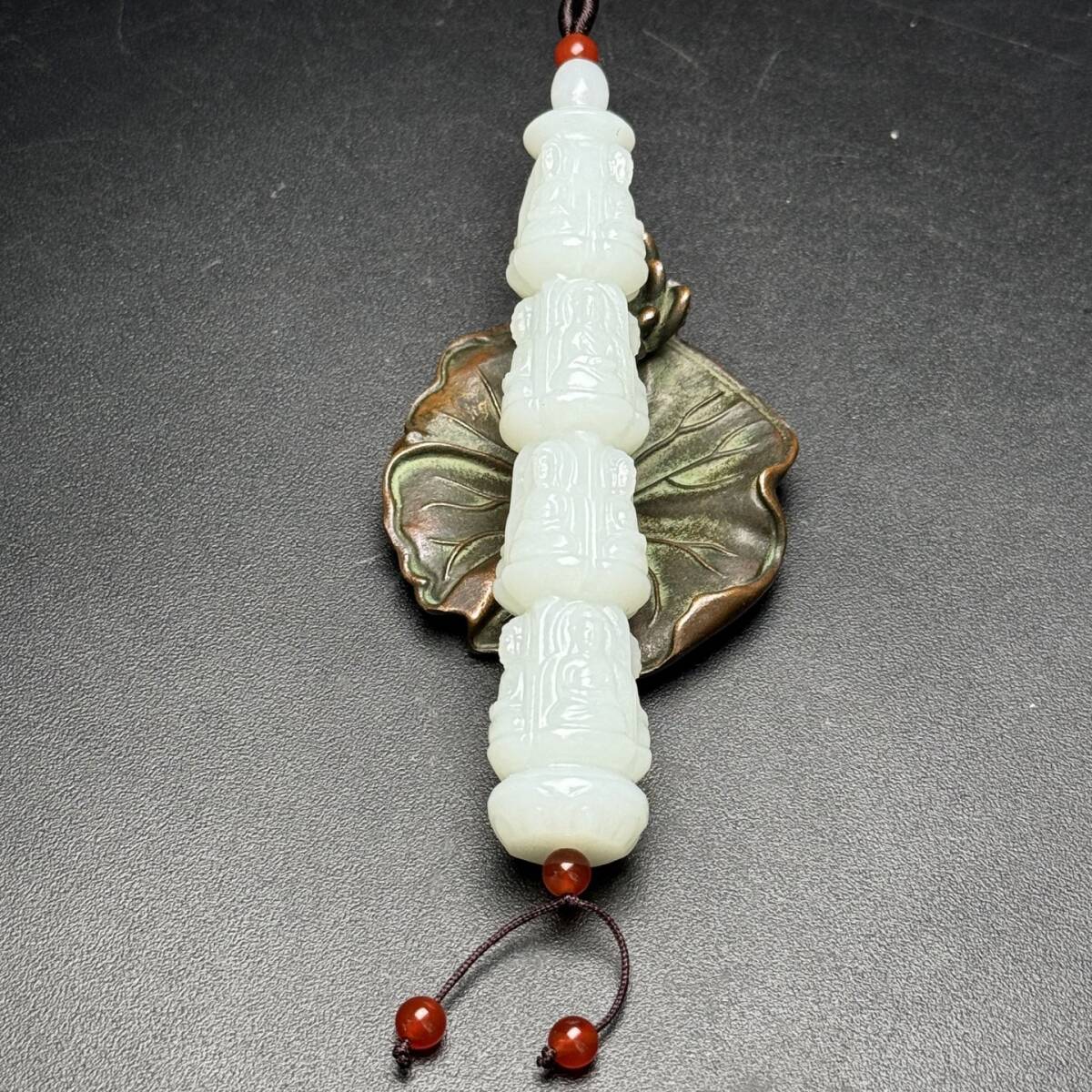 旧 清代 和田玉 多層面仏 挂件 置物 文房具 古賞物 中国古美術 唐物 K710拍卖