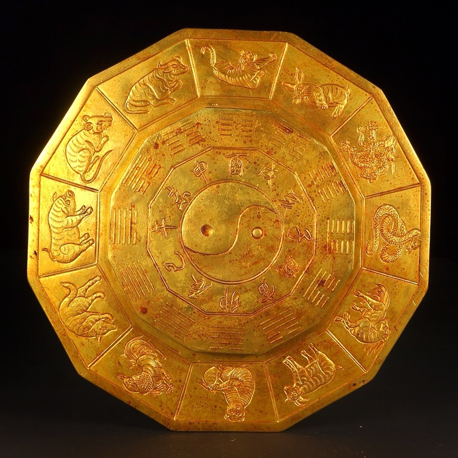 旧 清 頂級職人 打造 十二生肖 古家具 中国古美術 古賞物 古置物 唐物 S710拍卖