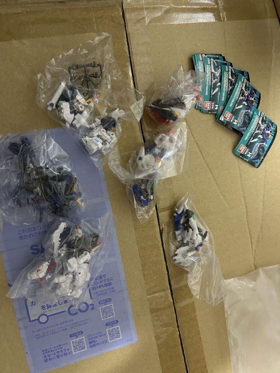SDガンダム・ガシャポン戦士NEXT 14…全6種+台紙 (TR-1ヘイズル改/TR-6ハイゼンスレイⅡ/ダブルオー/オーライザー/リボーンズ…フィギュア)拍卖