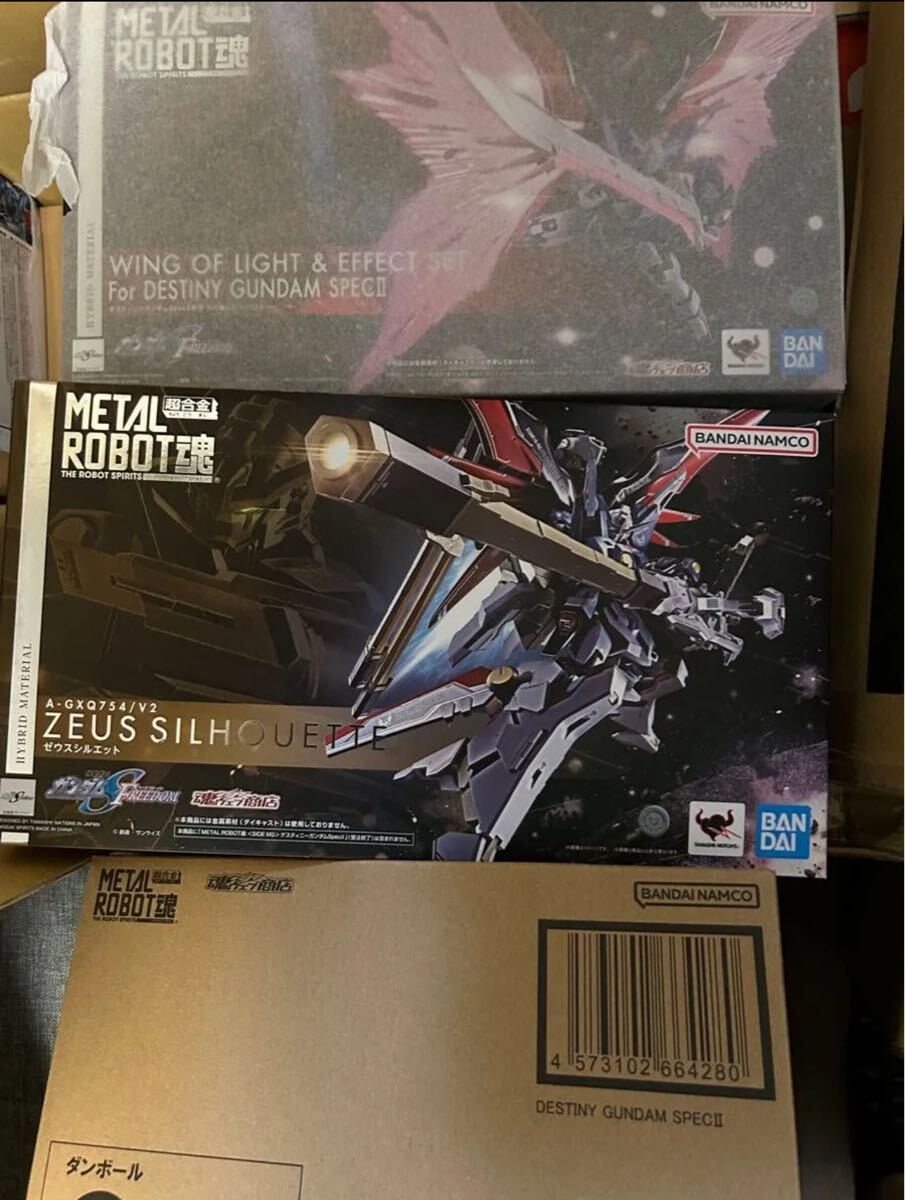 未開封あり metal robot魂 3個セット デスティニーガンダムSPEC2 光の翼 ウイングエフェクト ゼウスシルエット拍卖