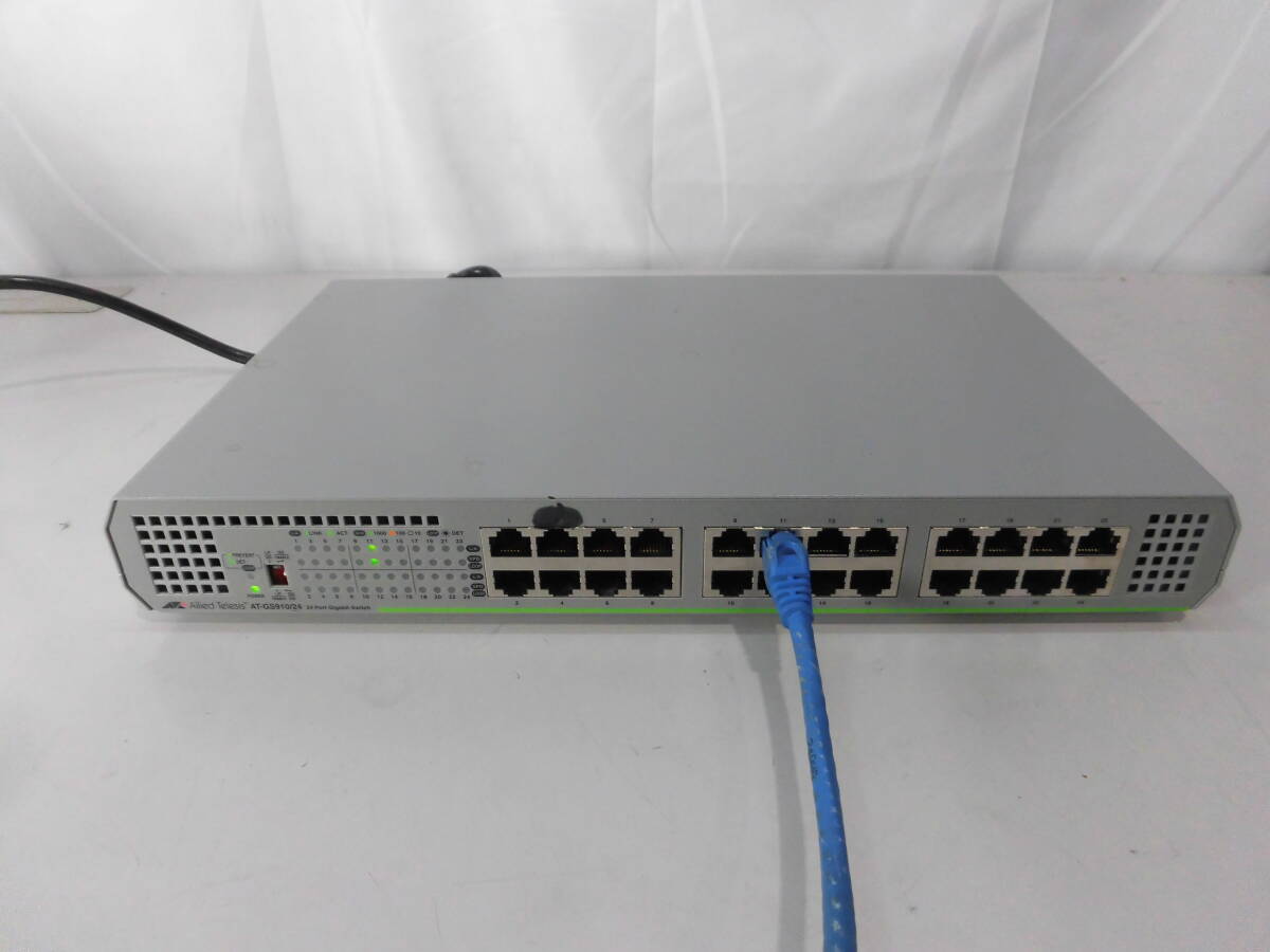 ◆◇2513 Allied Telesis AT-GS910/24 ギガビットイーサネット スイッチ 通電〇◇◆拍卖