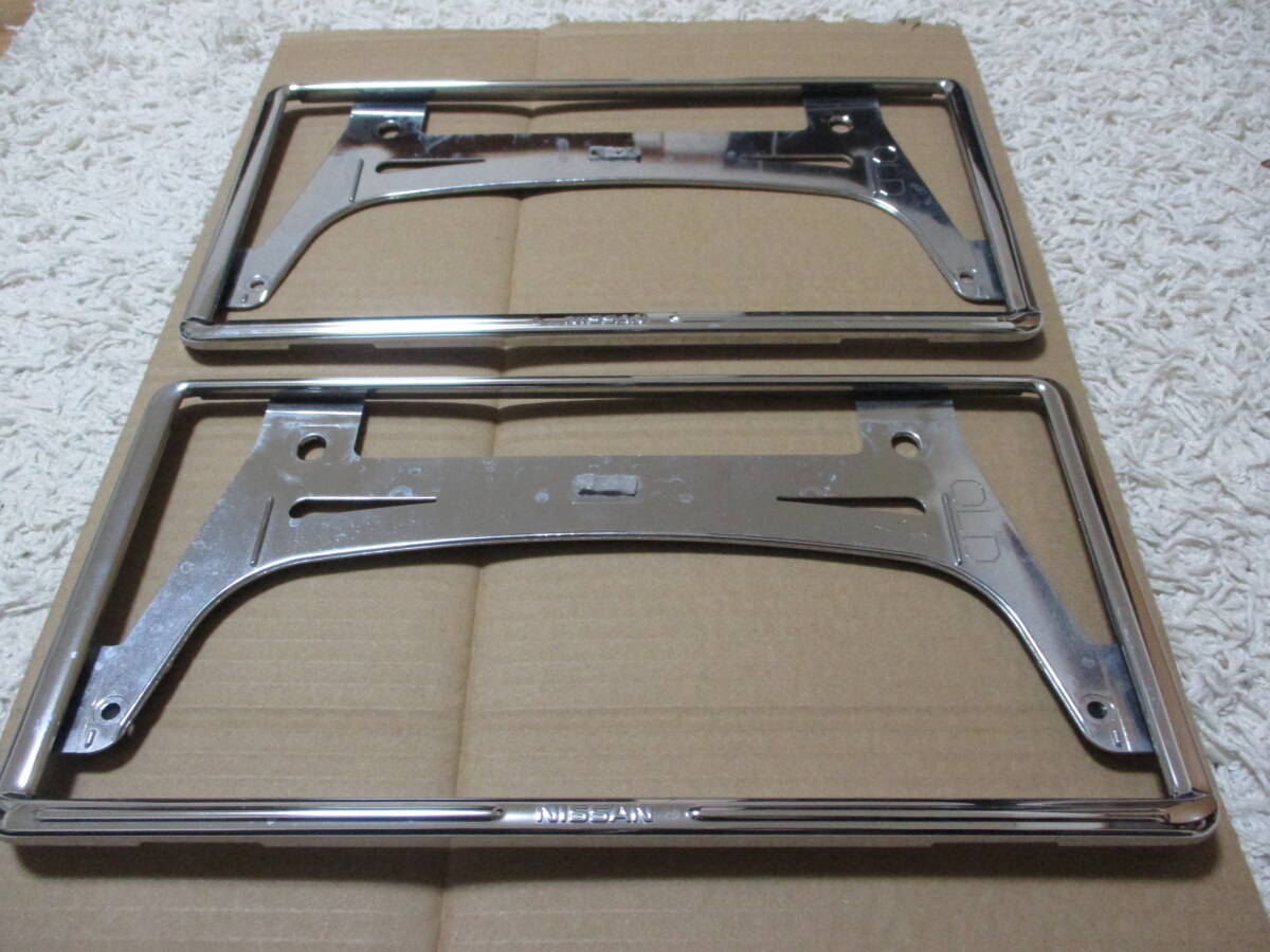 日産純正ナンバーリム中古品 2枚セット 送料無料! 即決出品値下げ!拍卖