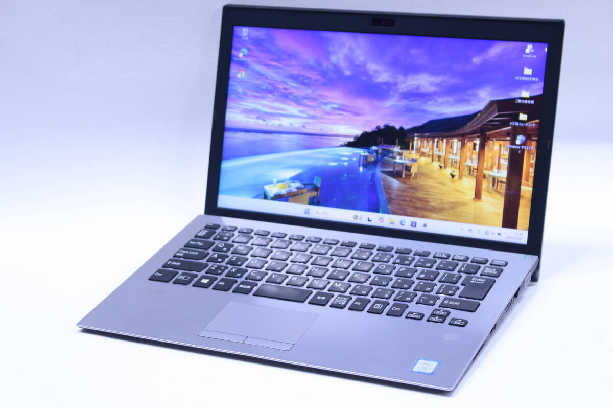 即配 良品 シルバーカラー 薄型軽量 VAIO Pro PG VJPG118 i5-8250U 8G SSD256G 13.3FHD カメラ HDMI Windows11 日本製 AAA評価拍卖