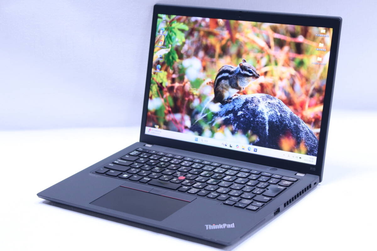 即配T 2022年パワフルモデル 良品 11世代Corei7 ThinkPad X13 Gen2 i7-1165G7 16G SSD512G 13.3WUXGA Wi-Fi6 Win11 薄型軽量 AAA評価拍卖