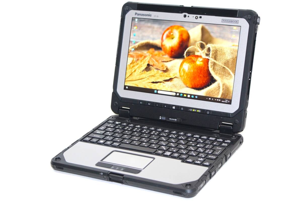 即配 美品 累積時間少 頑丈タブレットPC TOUGHBOOK CF-20E0385VJ i5-7Y57 4G SSD128G 10.1WUXGA 顔認証 Win11リカバリ SAA評価拍卖