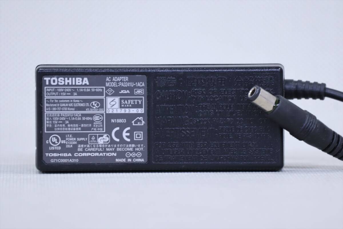 卸売 東芝 純正 ACアダプター 3個セット 15V 3A PA3241U-1ACA 電源アダプター 電源ケーブル付属 訳アリ拍卖