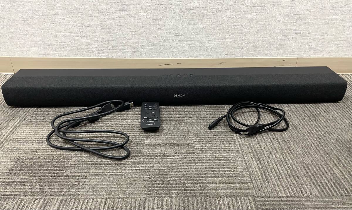 DENON DHT-S218 サウンドバー Bluetooth スピーカー 2024年製 音響機材 デノン リモコン、コード付き拍卖