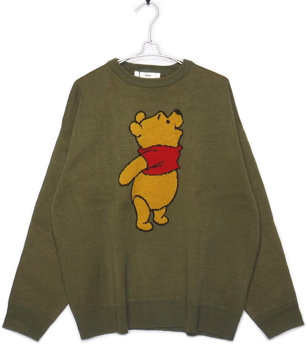 即決■★クマのプーさん Winnie-the-Pooh★■ニットトレーナー:SIZEレディース=L拍卖
