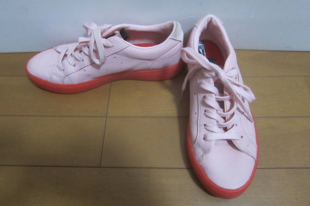 adidas アディダス BD7475 SLEEK W スリーク W 靴 シューズ スニーカー ピンク 22.5㎝ O2510D拍卖