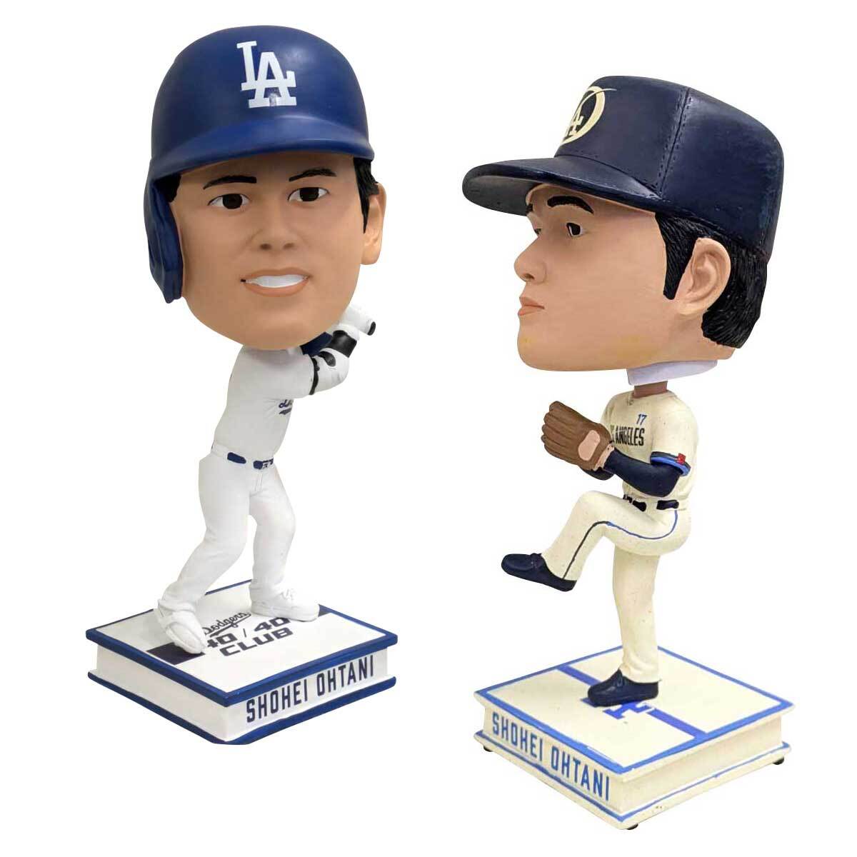 限定の復活2刀流 特別セット 大谷翔平 ボブルヘッド NIKEシティコネクトユニフォーム着と40/40ボームユニフォーム FOCO拍卖
