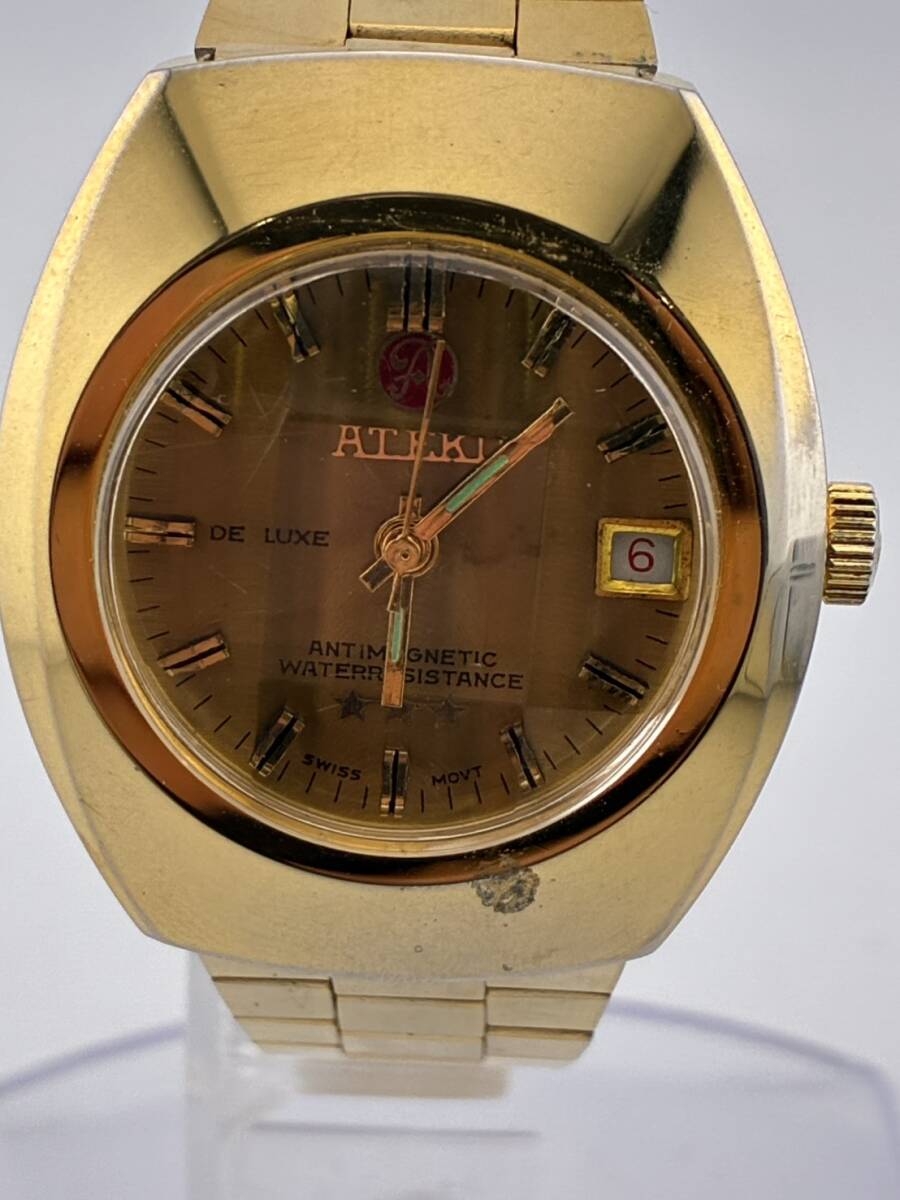 ★ATEKU 手巻き時計 ゴールド♪♪拍卖