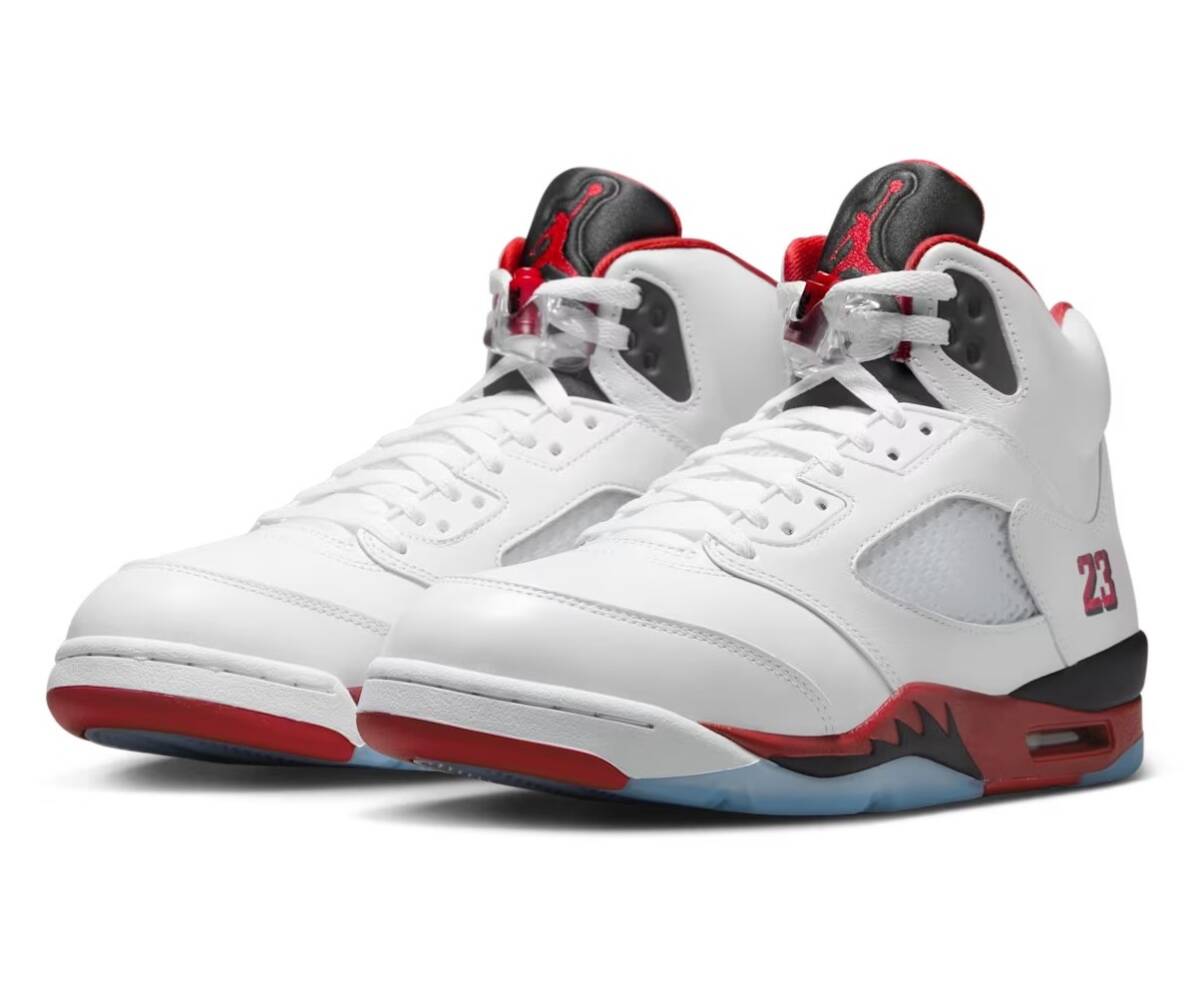 【新品未着用28.5cm】NIKE AIR JORDAN 5 RETRO OG FIRE RED Black Tongue HQ7978-101 正規品付属品完備 SLUMDUNK流川楓 US10.5拍卖