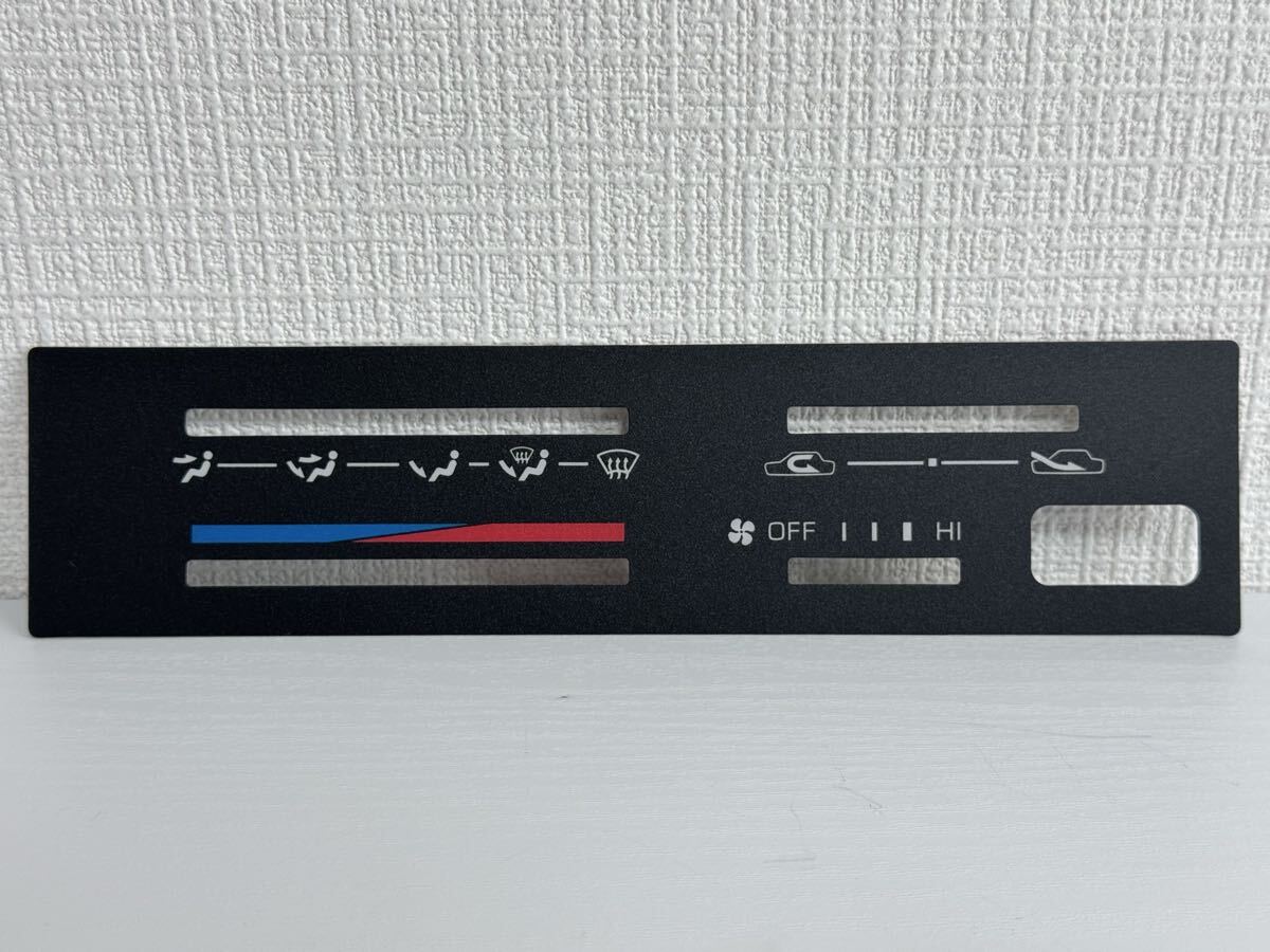 【トヨタ純正】 AE86 ヒーターコントロール ネームプレート (マニュアルAC用)拍卖
