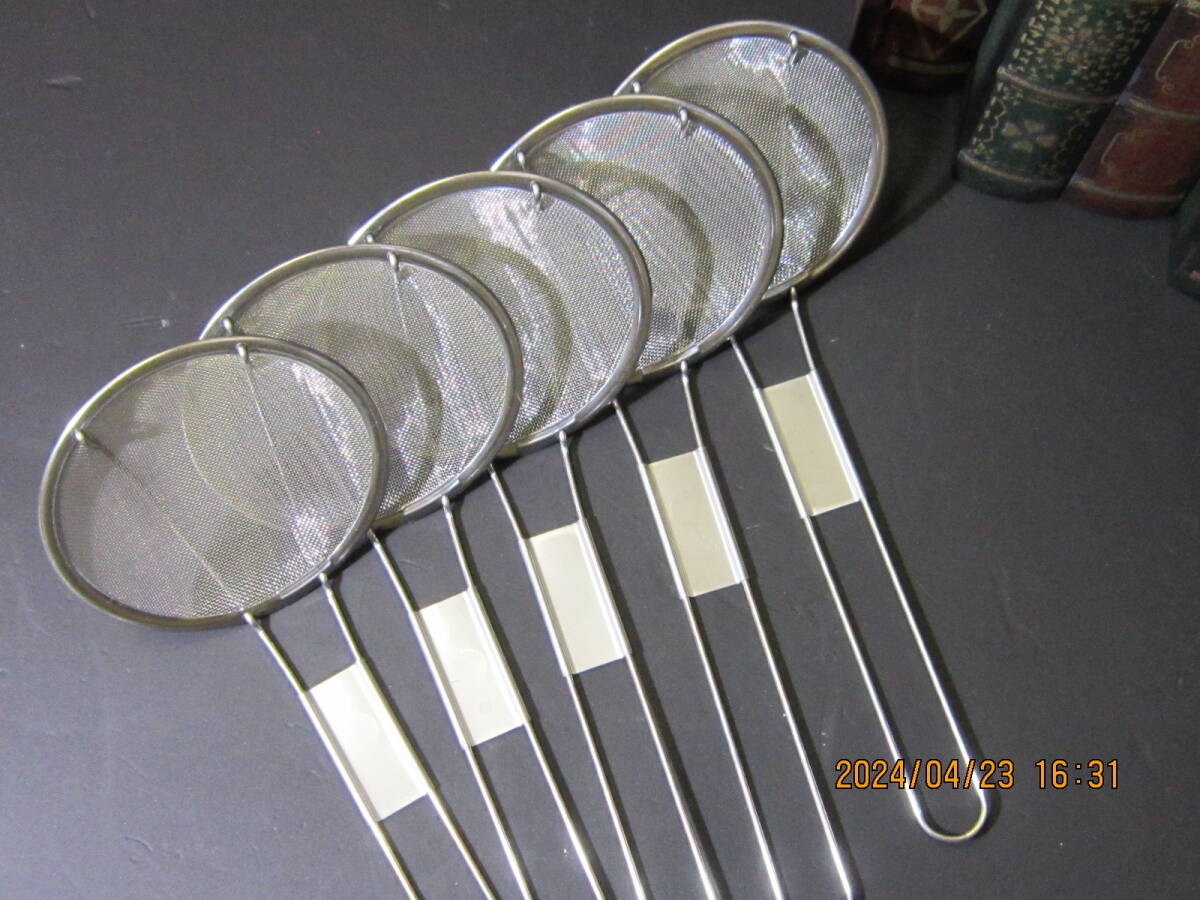 調理具「灰汁取り網」【新品・未使用品】=5個SET=拍卖
