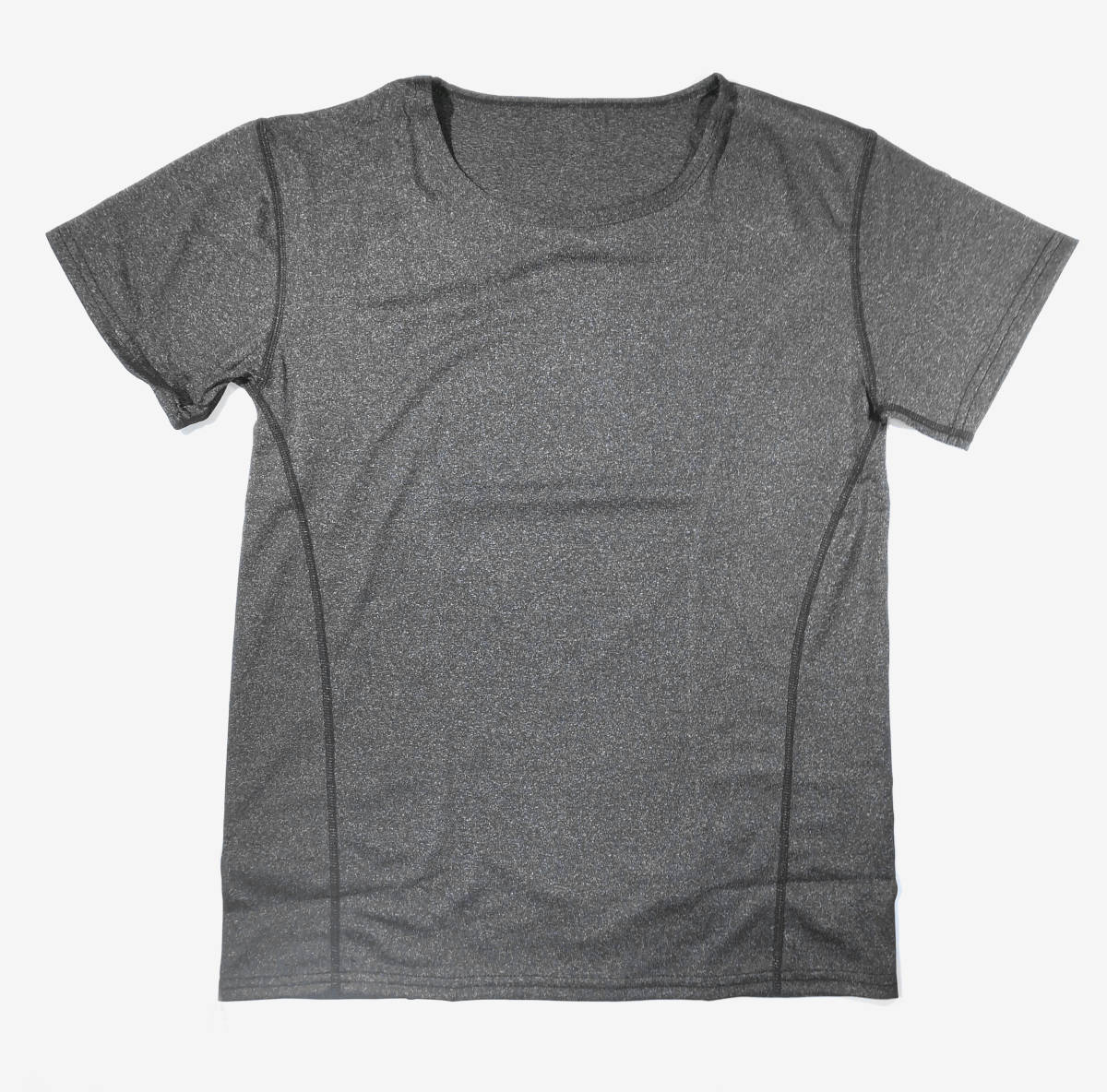 新品 レディース ヨガウェア 黒 (Dグレー) Lサイズ Tシャツ ヨガシャツ 半袖 トレーニング スポーツ フィットネスウェア インポート拍卖