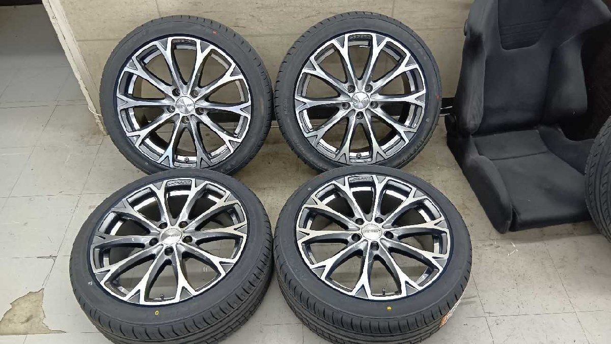 野田 未走行! レガート アプタニー 18インチ 4本セット 18x8J 5H PCD114.3 OFF+43 野田拍卖