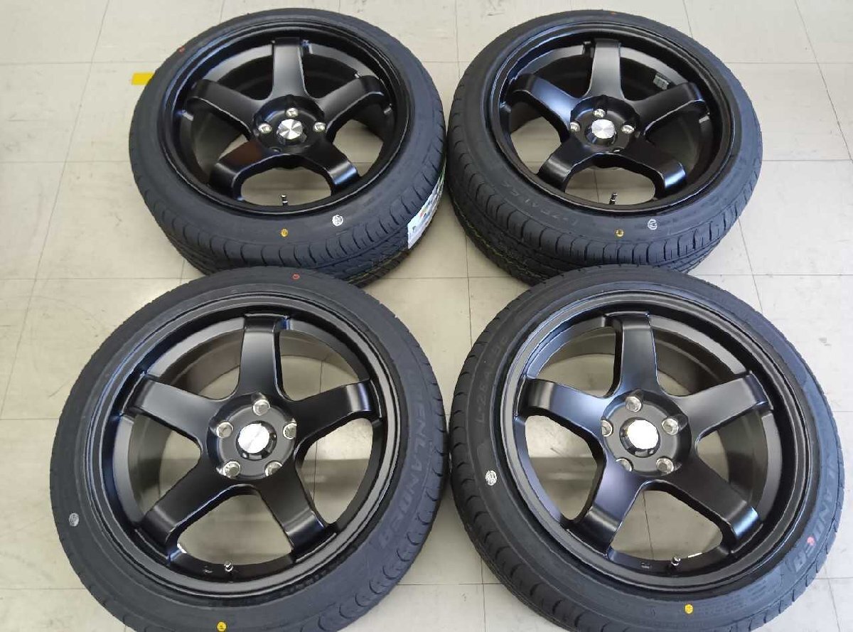 ELEMENT L437/新品17インチ4本セット 215/45 9J 5穴 114.3 +30 アウトレット品 太田拍卖