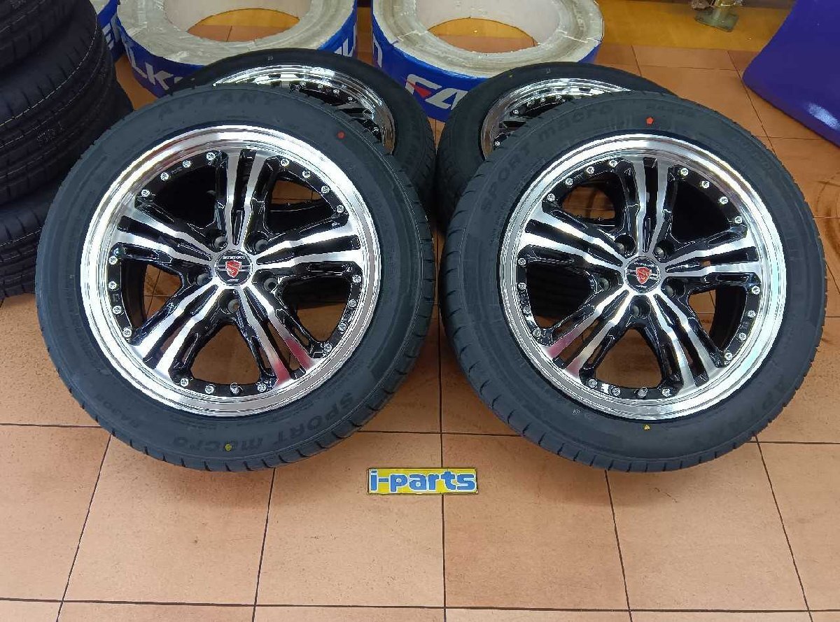 未走行シュタイナーLST/海外製17インチ4本組 205/55R17 7J 5穴 OFF48 太田拍卖