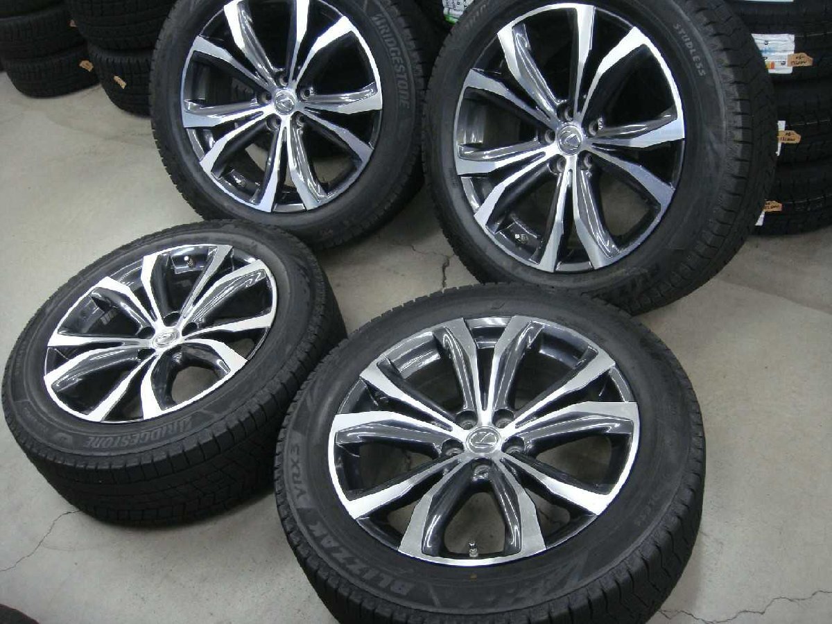 0600122442 レクサスRX純正/BS20インチスタッドレス4本 難あり タイヤ1本ジャンク 川越拍卖