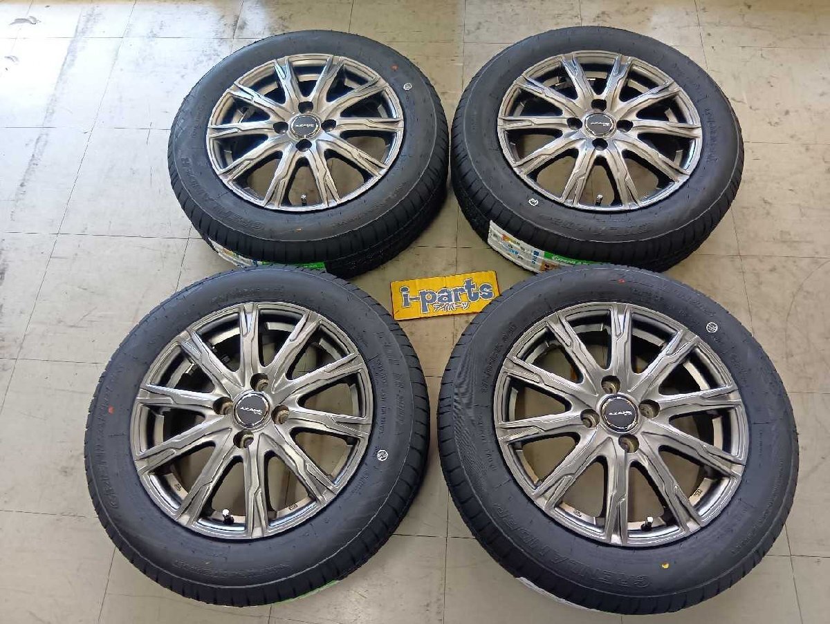 越谷 AZANE E10 新品タイヤ付き 15インチ 4本セット 175/65R15 フィット アクア ヴィッツ 越谷拍卖