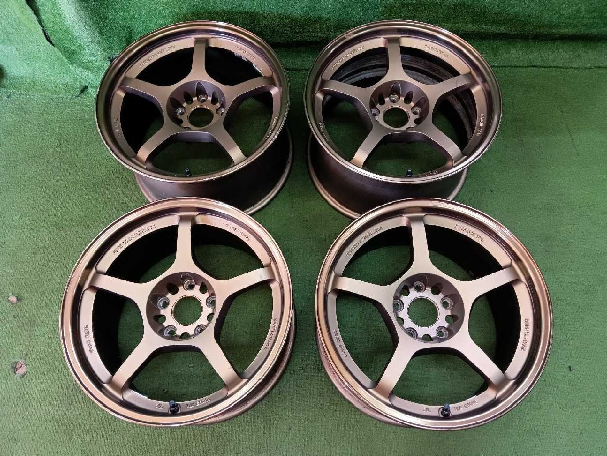 グラムライツ57F 17インチホイール4本組 17×9.5J 5H PCD114.3 OFF22 上尾拍卖