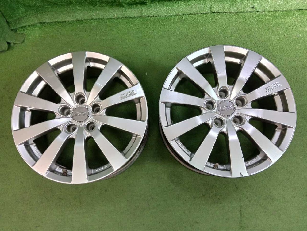 OZ ミケランジェロ 17インチホイール2本セット 17x7.5J 5H PCD112 OFF50 上尾拍卖