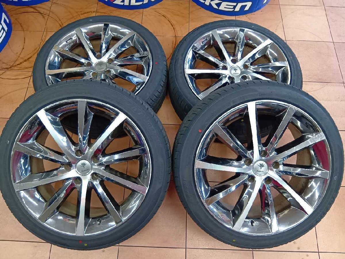 Vishunu EVO/新品19インチ4本組 8J 8.5J 5H PCD114.3 +49 +44 太田拍卖