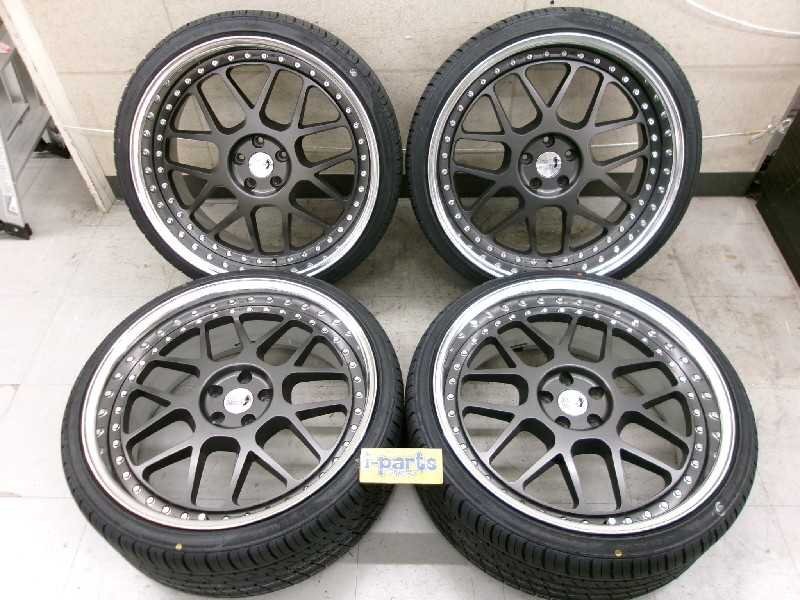 レオンハルト ジーニスゲミュート GL 22インチ 4本 新品タイヤ付 スーパースター マットカーボン アルファード 野田拍卖