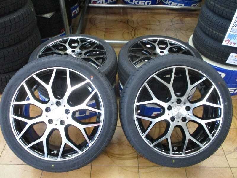 未走行!レッジェーロ/インポート19インチ4本組 5穴 114.3 タイヤ付き アルファード ヴェルファイア 太田拍卖