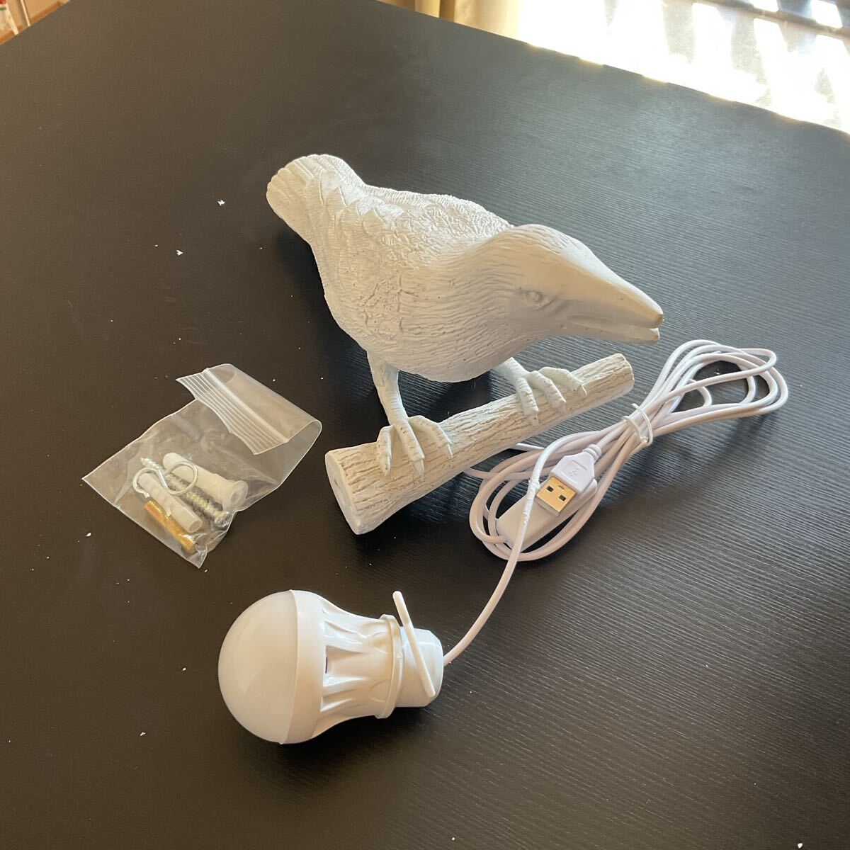 カラス ホワイト 壁に付けるライト ウォールハンギングライト 新品拍卖