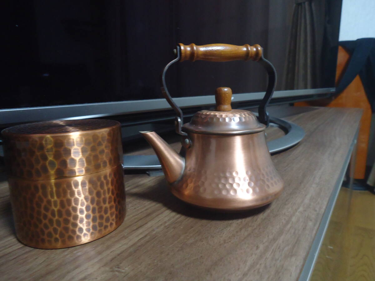 銅製急須 やかん&茶壺 茶道具 銅瓶 拍卖