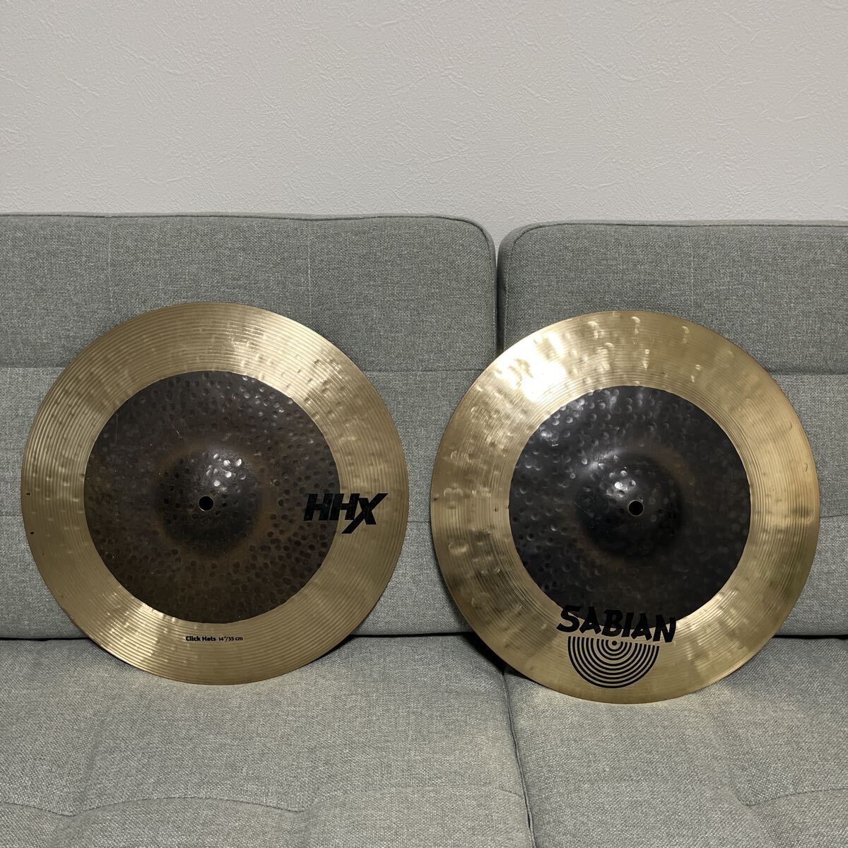 SABIAN HHX Click Hats 14インチ 美品 希少 旧仕様 プロ仕様 深みあるサウンド ハイハット セイビアン拍卖